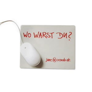 Werbung für Buchhandel, Eichborn, Mousepad zu “Aquarium” von Thommy Bayer